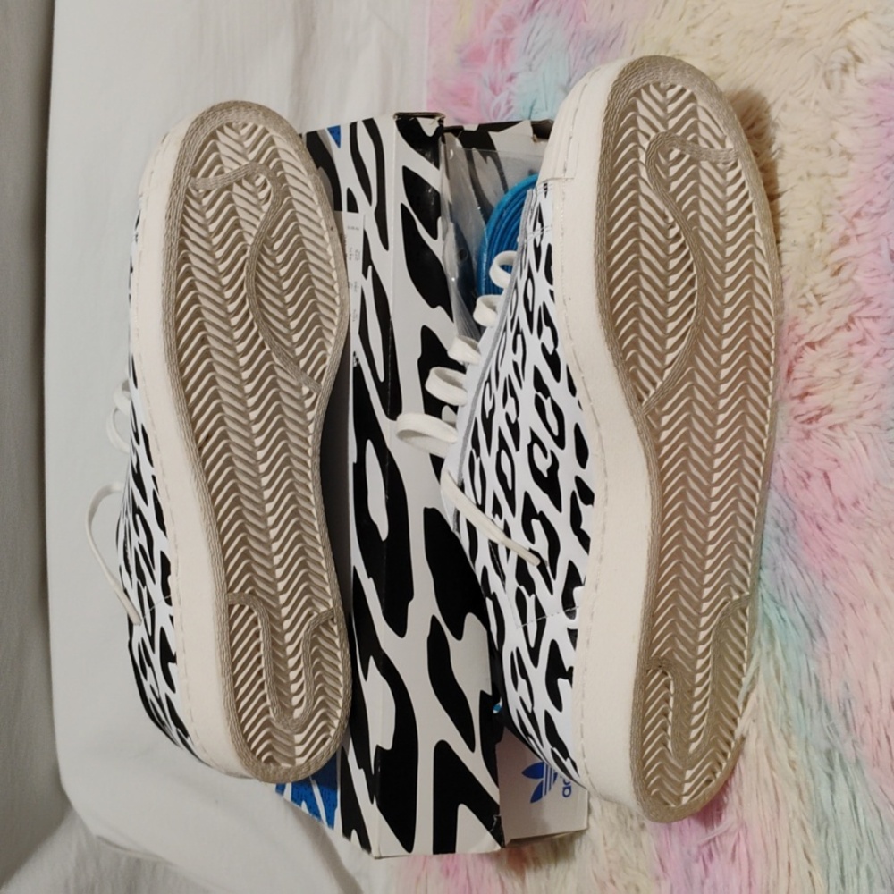 SALE! New Adidas Super Star 80's WC Black/White Shoes W Box Sz.10.5 2014 (E-2) - Picture 7 of 12